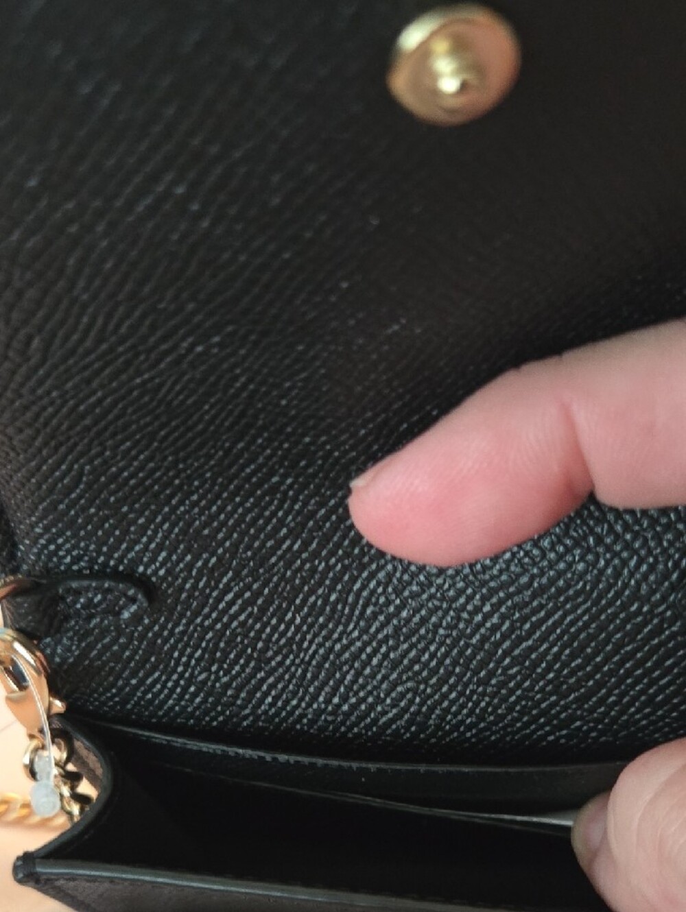 Coach Black Leather Crossbody with Gold Hardware - Picture 5 of 6